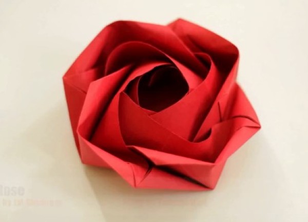 [Origami Video] Simple folding method of roses - EB Origami Rose Video Tutorial