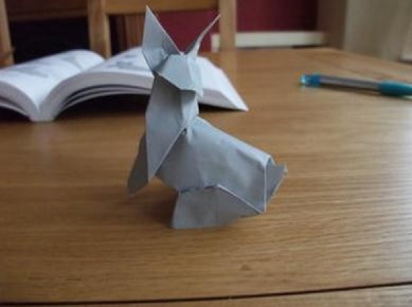 Origami cute three-dimensional rabbit drawing tutorial