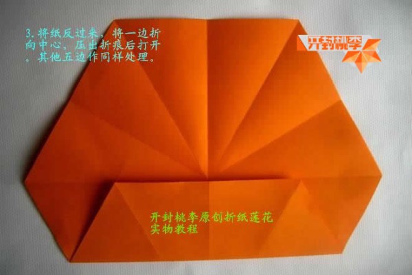 Kaifeng Peach Plum Lotus Origami Tutorial