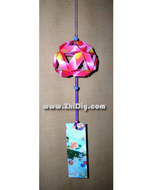 Paper Art Wind Chime Flower Ball Wind Chime Making Tutorial