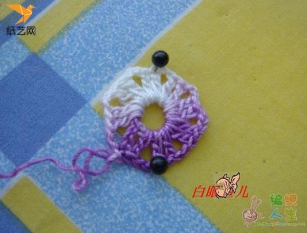 Handmade crochet Christmas gift decorative butterfly