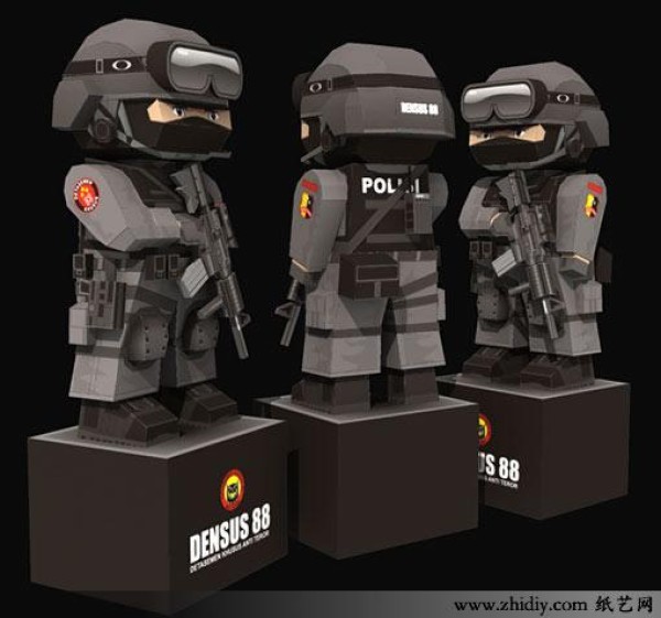 Papercraft: Densus 88 Anti-Terrorist SWAT Download