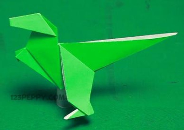 Childrens Origami Encyclopedia - Dinosaur Tyrannosaurus Origami Video Tutorial