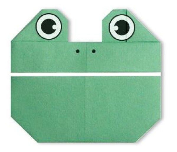 Childrens simple origami frog handmade origami tutorial