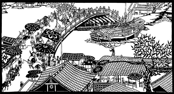 Appreciation of Gao Dianliangs ancient Chinese rural paper-cutting