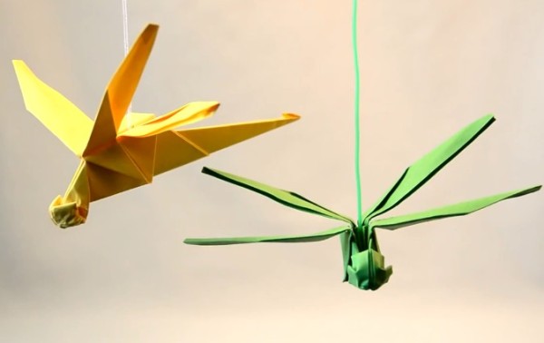 Origami Tutorial: Complex Origami Dragonfly Video Tutorial on Handmade Origami