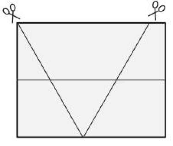 How to cut out an equilateral triangle