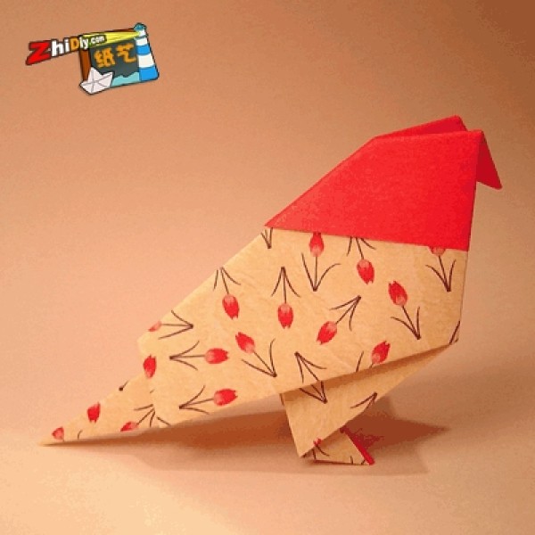 Cute traditional origami bird tutorial