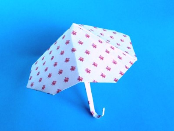 Simple handmade origami umbrella/parasol tutorial