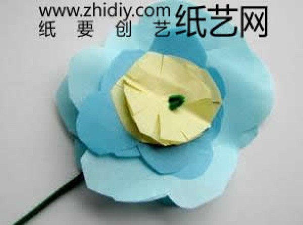 Crinkled Paper Flower Making Tutorial