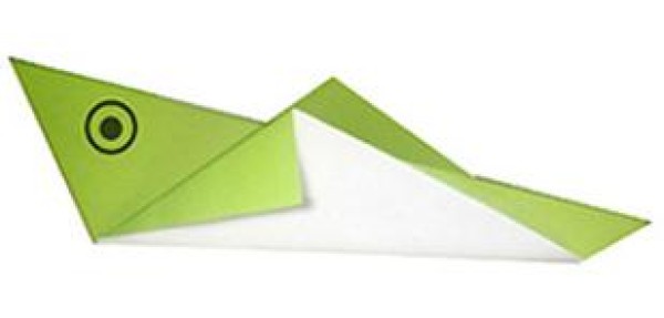 Simple Origami Grasshopper Illustrated Tutorial for Children