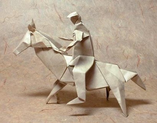 Origami horseman origami drawing tutorial