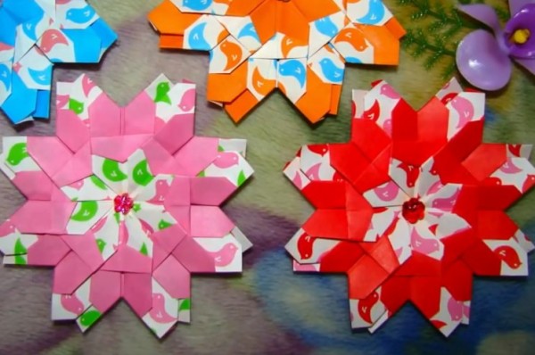 Origami Encyclopedia: Origami Snowflake Exquisite Origami Tutorial