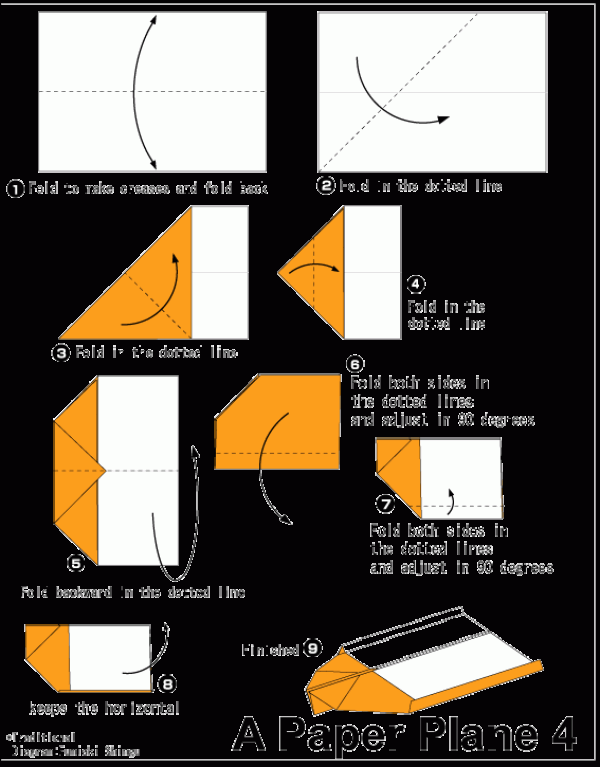 Origami Tutorial on How to Fold a Smooth Paper Plane