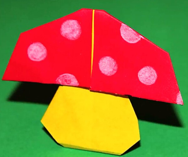 Origami mushrooms | How to make origami mushrooms for children