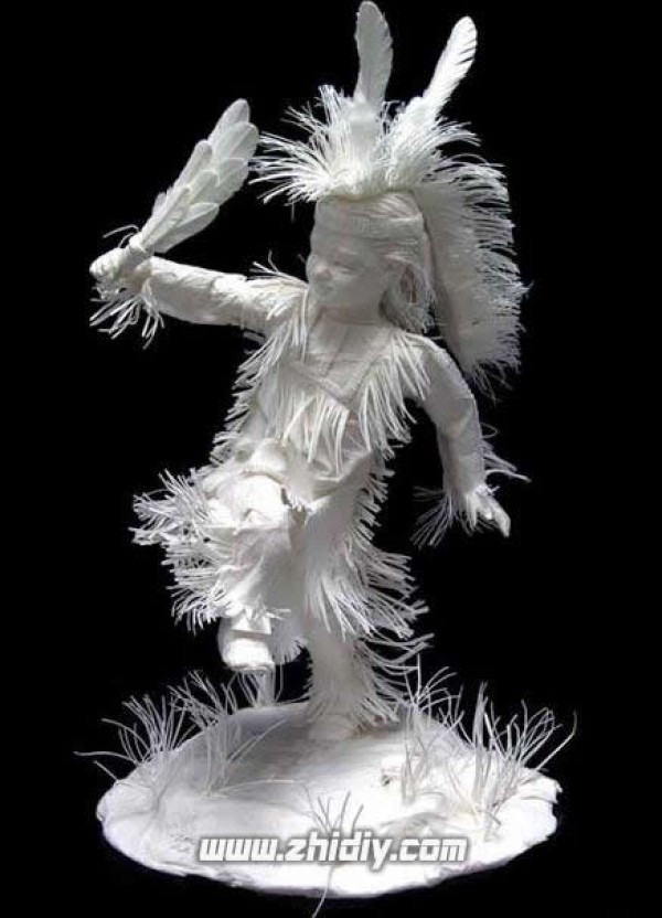 Indian stories in paper sculptures