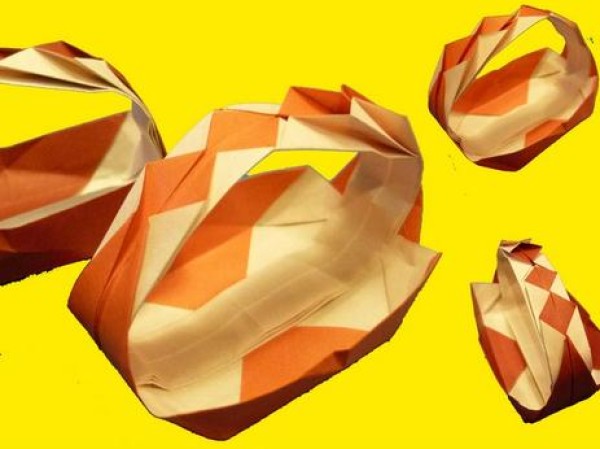 Origami Encyclopedia teaches you step by step how to make a simple origami basket video tutorial