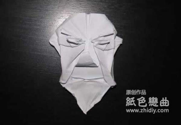 Paper color love song original mask origami