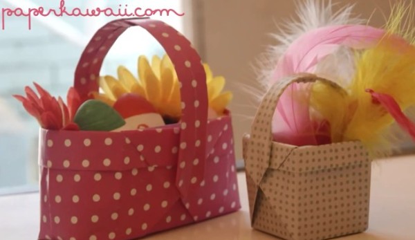 Origami Complete Easter Egg Basket Handmade Origami Video Tutorial