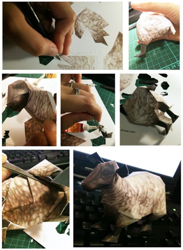 [Paper Model] New Year of the Sheep World of Warcraft Lamb Handmade Paper Model Making Tutorial