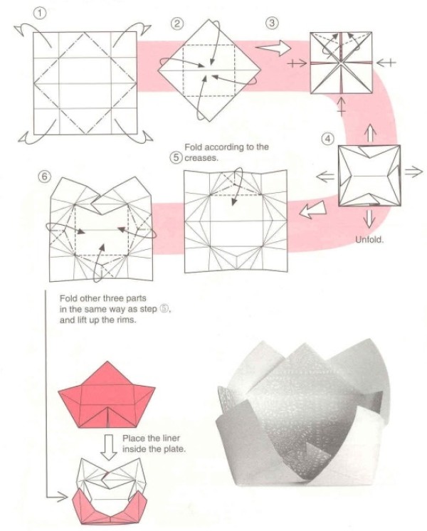 Momotani Haoying origami box party storage box origami drawing tutorial [origami box diagram]