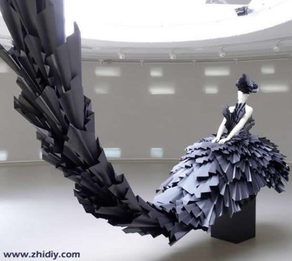 Paper princess: the magical paper dress created by Zoe Bradley