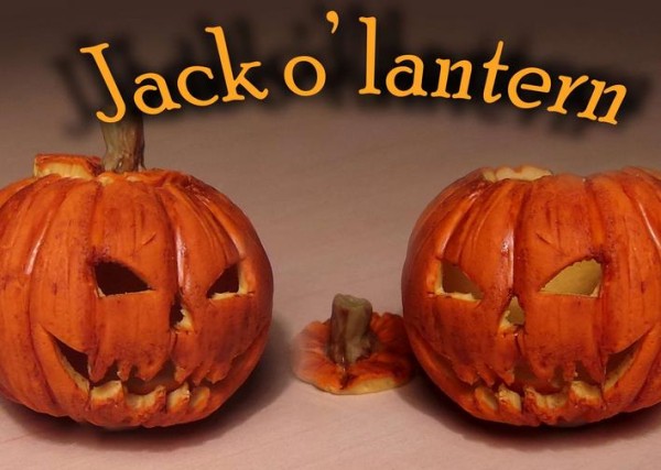 Video tutorial for making Halloween clay jack-o-lanterns