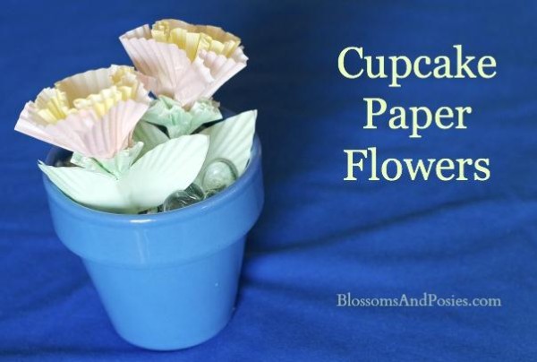 Thanksgiving Origami Flower Collection - Illustrated Tutorial for Making Cake and Cup Paper Flowers