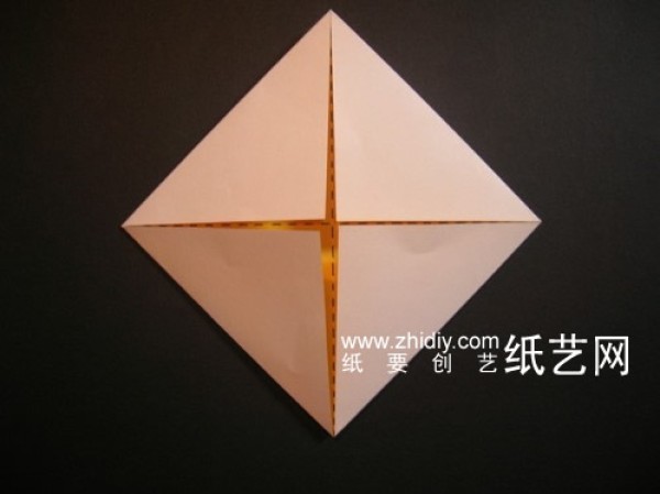 Four-Pointed Star Origami Tutorial