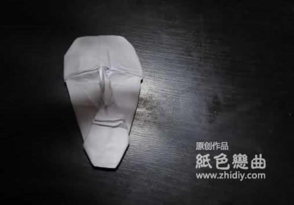 Paper color love song original mask origami