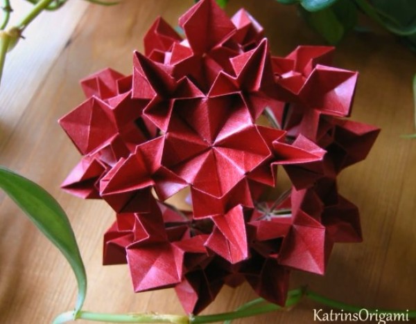 How to make lightning flower origami flower ball lanterns complete manual video tutorial