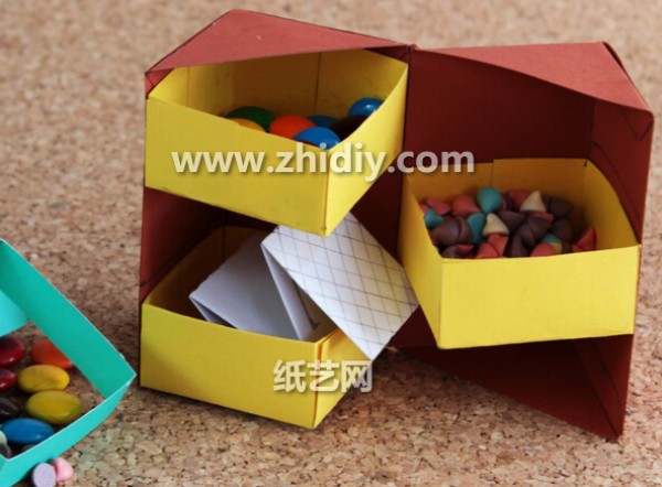 Drawer storage box handmade origami DIY tutorial