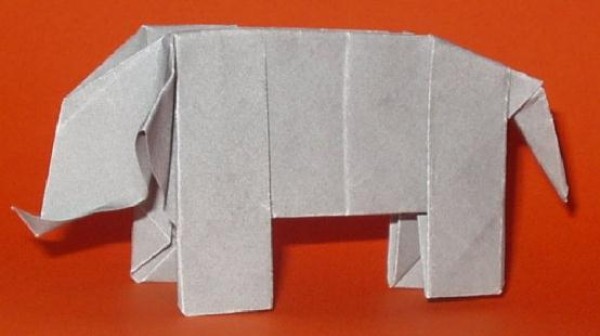 Simple origami elephant origami tutorial - Mike Bright