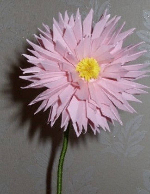 Paper art chrysanthemum making tutorial