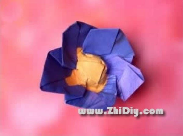 Simple origami exquisite small paper flowers