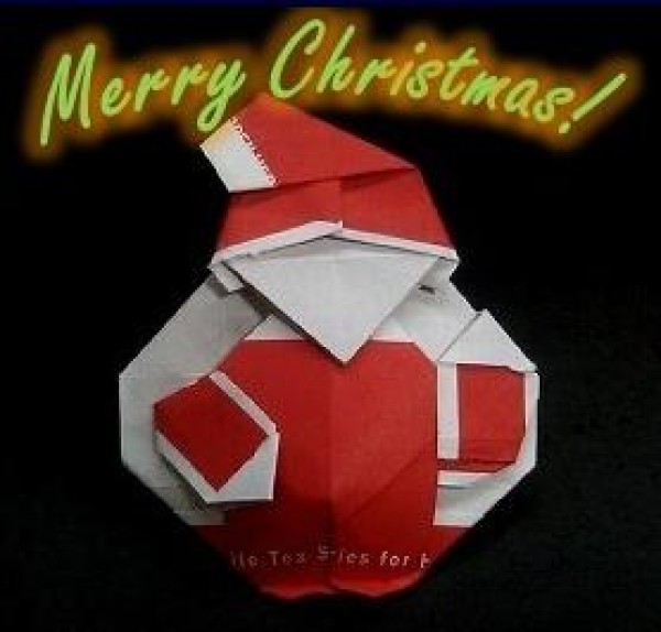 Origami Tea Bag Santa Claus Origami Making Drawings Tutorial