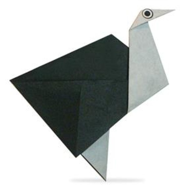 Simple Origami Ostrich Origami Tutorial for Children