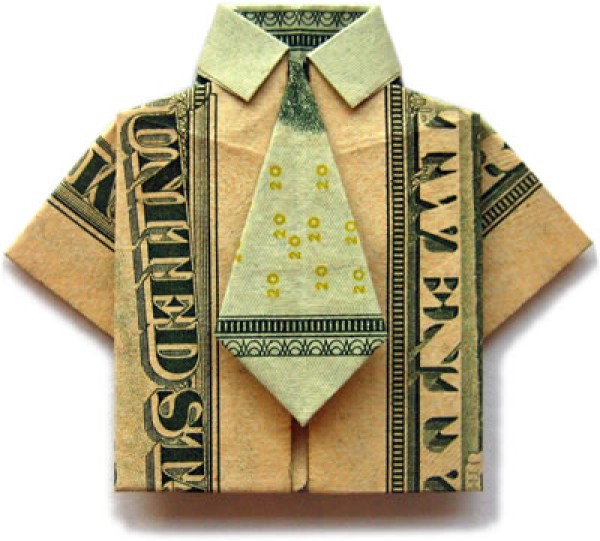 Dollar Origami Shirt Making Tutorial