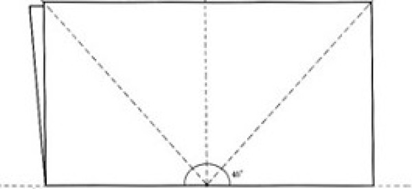 Paper-cutting method: four-corner folding and cutting method