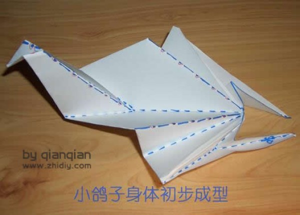 qianqian original little pigeon origami tutorial