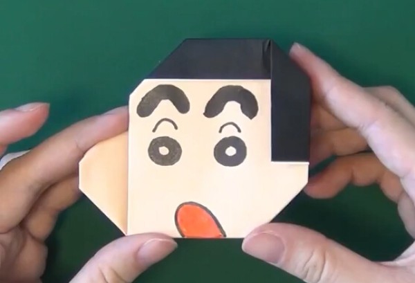 Origami Crayon Shin-chan simple handmade origami tutorial