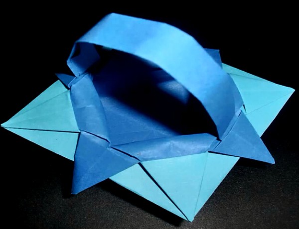 Origami video tutorial for childrens origami basket