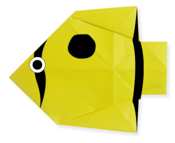 Simple Origami Butterfly Fish Origami Tutorial for Children