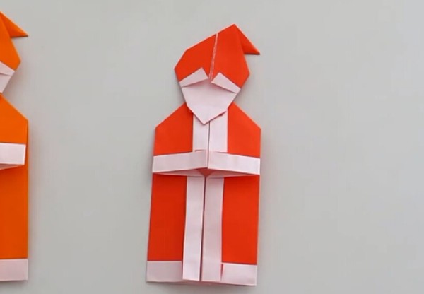 Simple and creative handmade origami Santa Claus origami video tutorial