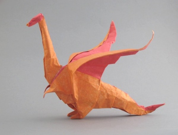 Simple dragon origami tutorial—Jozsef Zsebe