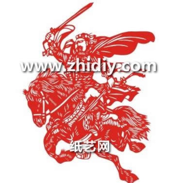 Complete collection of Liu Beis paper-cutting patterns and paper-cutting tutorials for the heroes of the Three Kingdoms