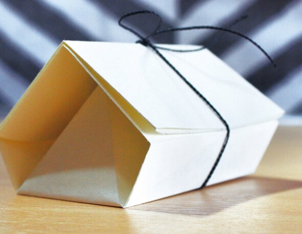 New Years gift box packaging origami making tutorial | How to fold a New Years small gift box