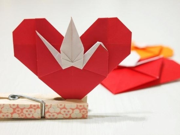 Origami Hearts and Paper Cranes Manual Origami Illustrated Tutorial