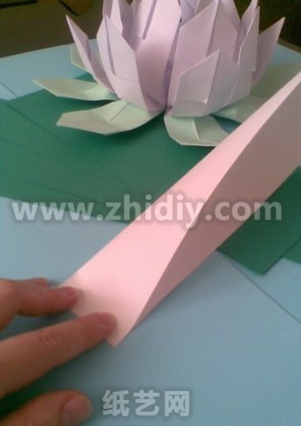 Paper art lotus making tutorial