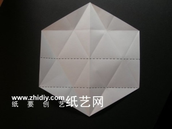 Three-dimensional origami hexagonal star tutorial [3 types]